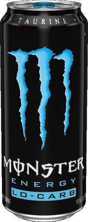 MONSTER ENERGY LO-CARB BLUE24/16OZ