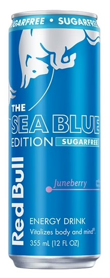 RED BULL SUGAR FREE 12OZ  JUNEBERRY (SEA BLUE)