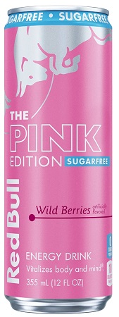 RED BULL SUGAR FREE 12OZ  PINK EDITION (WILD BERRIES)