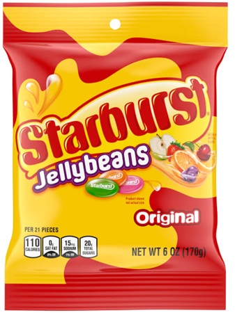 STARBURST PEG ORIGINAL JELLYBEAN  6OZ