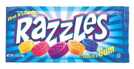 RAZZLES CANDY/GUM 1.4OZ