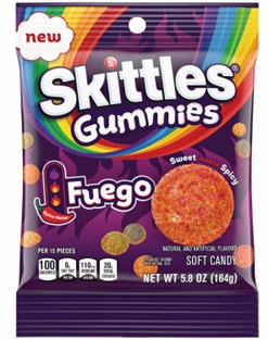 SKITTLES PEG GUMMIES FUEGO 5.8OZ