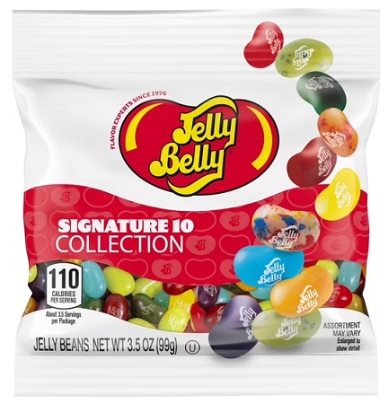 JELLY BELLY PEG BAG 3.5OZ10 FLAVORS