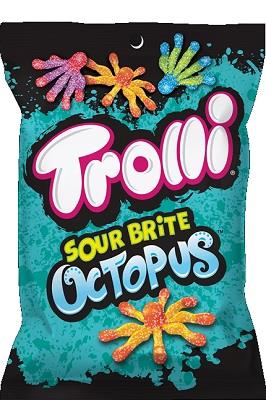 TROLLI SOUR BRITE OCTOPUS 4.25OZ BAG*$1.00 OFF PER CASE*