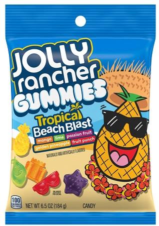 JOLLY RANCHER PEG GUMMIES TROPICAL BEACH 7OZ