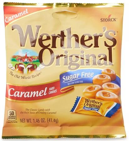 WERTHER'S SUGAR FREE HARD 1.46OZ PEG**AVAILABLE BY SPECIAL ORDER AND EMAIL ONLY, ALLOW 30 DAYS LEADTIME