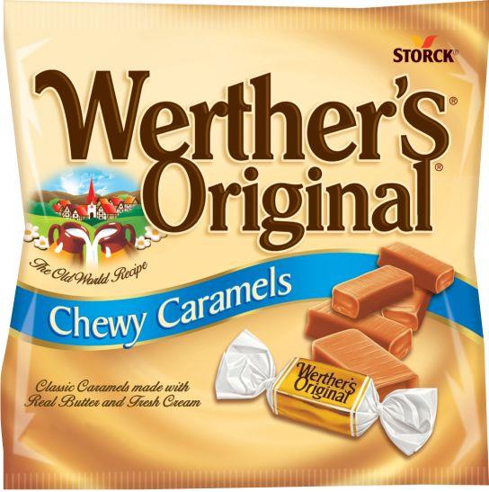 WERTHER'S ORIGINAL CHEWY 5OZ PEG BAG**AVAILABLE BY SPECIAL ORDER AND EMAIL ONLY, ALLOW 30 DAYS LEADTIME