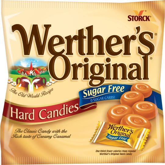 WERTHER'S ORIGINAL SUGAR FREE 2.75OZ PEG BAG**AVAILABLE BY SPECIAL ORDER AND EMAIL ONLY, ALLOW 30 DAYS LEADTIME