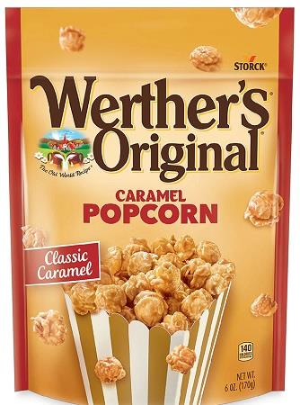 WERTHERS ORIG. CARAMEL POPCORN 6OZ**AVAILABLE BY SPECIAL ORDER ONLY, ALLOW 30 DAYS LEADTIME
