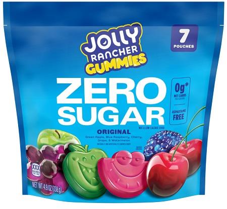 JOLLY RANCHER GUMMIES ZERO SUGAR POUCH 4.9oz**AVAILABLE BY SPECIAL ORDER AND EMAIL ONLY, ALLOW 21 DAYS LEADTIME**