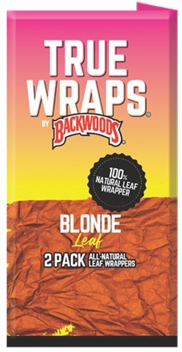 BACKWOODS TRUE WRAPS 2PK BLONDE** AVAILABLE FROM 1/4/2027**