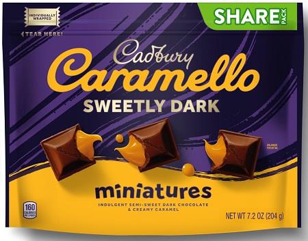 CARAMELLO SWEETLY DARK MINIS STAND UP BAG 7.2OZ