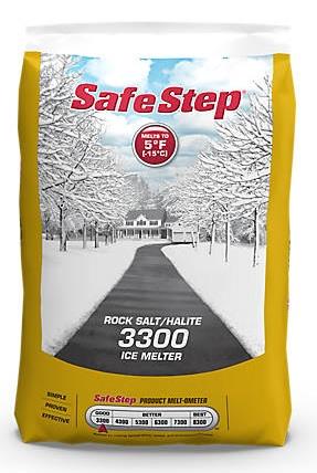 ROCK SALT 25 LBS (SAFE STEP)**BY PALLET ONLY--100 BAGS**