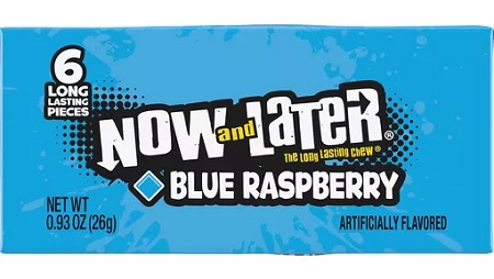 NOW & LATER BLUE RASPEBRRY (.93OZ)(CHANGEMAKER - SRP 35¢)