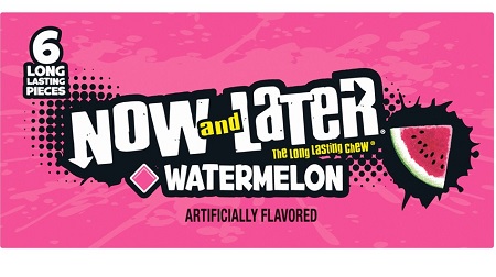 NOW & LATER WATERMELON (.93OZ)(CHANGEMAKER - SRP 35¢)