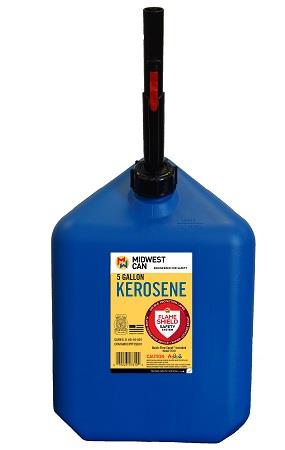 GAS CAN 5 GALLON KEROSENE BLUE 4CT(FLAME SHIELD)