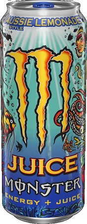 MONSTER ENERGY JUICE AUSSIE LEMONADE (YELLOW)24/16OZ