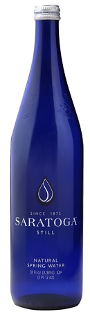 BOTTLED WATER SARATOGA 28OZ STILL GLASS BOTTLE**$5 OFF PER CASE**