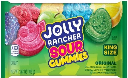 JOLLY RANCHER GUMMIES SOUR KING SIZE 3.87OZ