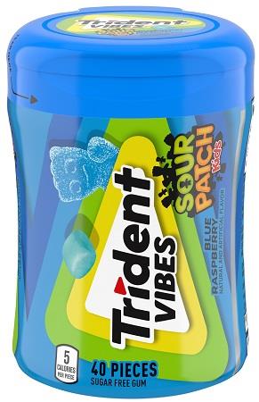 TRIDENT VIBES *BTL BLUE RASP. SOUR PATCH (40 PC.)