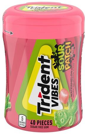 TRIDENT VIBES *BTL WATERMELON SOUR PATCH (40 PC)