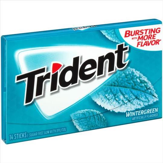 TRIDENT PTY WINTERGREEN 12CT(14 PIECE)
