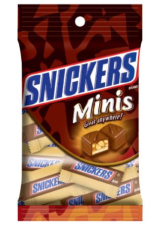 SNICKERS MINIS PEG BAG 12/4.4OZ