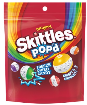 SKITTLES POP'D ORIGINAL FREEZE DRIED POUCH 5.5OZ