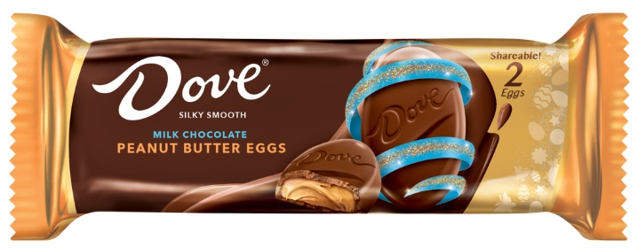 DOVE PEANUT BUTTER  EGG 2.12OZ**LIMITED EDITION AVAILABLE - 11/2026 PREBOOK AVAILABLE **