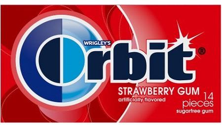 ORBIT GUM STRAWBERRY REMIX 12CT(14 PIECE)