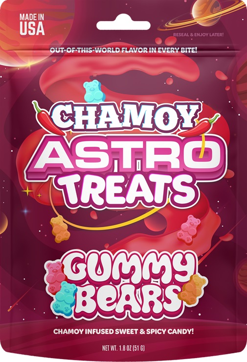 ASTRO TREATS - CHAMOY GUMMY BEARS**$1.00 PER BAG CLOSEOUT SALE - 2/2027 DATE**