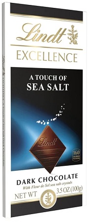 LINDT EXCELLENCE BAR A TOUCH OF SEA SALT 3.5oz       15% OFF PROMO**AVAILABLE BY SPECIAL ORDER AND EMAIL ONLY, ALLOW 14 DAYS LEADTIME**