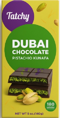 DUBAI CHOCOLATE PISTACHIO TATCHY  5oz (6CT)*$3.00 OFF PER BOX*