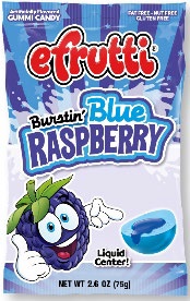 EFRUTTI BURSTIN' BLUE SPLASH PEG BAG (3.75OZ)*$4.00 OFF PER CASE*