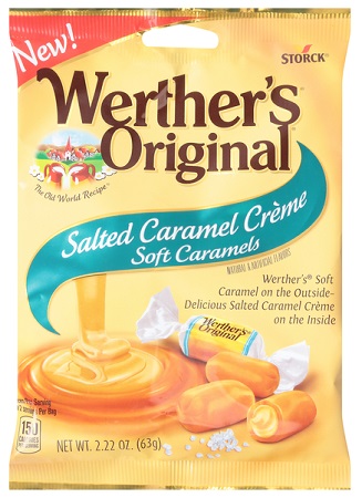 WERTHER'S SALTED CARAMEL CREME 2.22OZ PEG