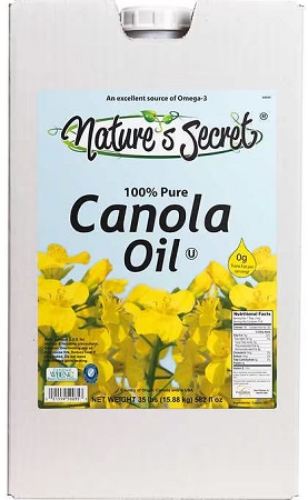 NATURE'S SECRET CANOLA OIL (RESTAURANT FRYER OIL)**AVAILABLE BY SPECIAL ORDER AND EMAIL ONLY, ALLOW 21 DAYS LEADTIME**