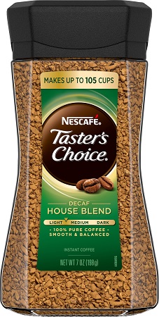 TASTER'S CHOICE HOUSE BLEND INSTANT COFFEE 4/7OZ