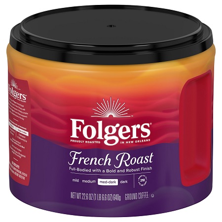 FOLGERS COFFEE FRENCH ROAST CAN 22.6OZ**AVAILABLE BY SPECIAL ORDER AND EMAIL ONLY, ALLOW 21 DAYS LEADTIME**