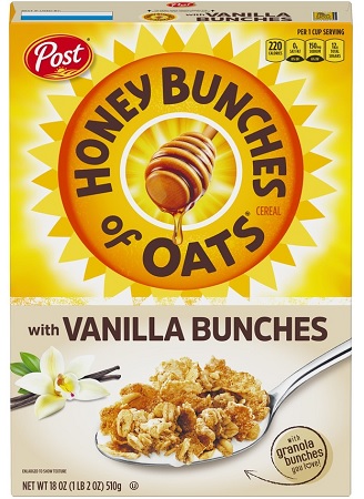 HONEY BUNCHES OF OATS VANILLA**AVAILABLE BY SPECIAL ORDER AND EMAIL ONLY, ALLOW 21 DAYS LEADTIME