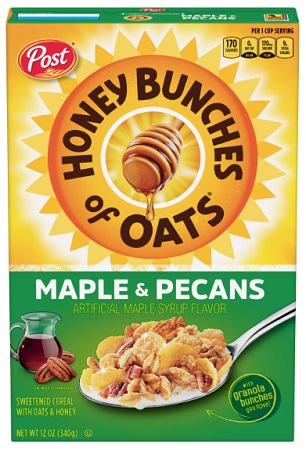 HONEY BUNCHES OF OATS MAPLE PECAN 12OZ**AVAILABLE BY SPECIAL ORDER AND EMAIL ONLY, ALLOW 14 DAYS LEADTIME**