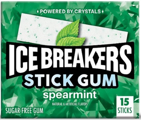 ICE BREAKERS STICKS SPEARMINT GUM (15PC)