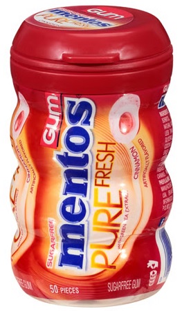 MENTOS GUM 6CT CINNAMON 50PC. (3.53OZ)