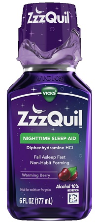 ZZZQUIL SLEEP AID LIQUID 6OZ**AVAILABLE BY SPECIAL ORDER AND EMAIL ONLY, ALLOW 21 DAYS LEADTIME