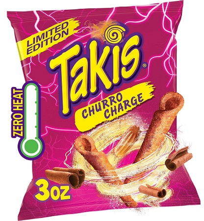 TAKIS CHURRO CHARGE 3OZ**LIMITED EDITION AVAILABLE 09/01/2026 - PREBOOK NOW**