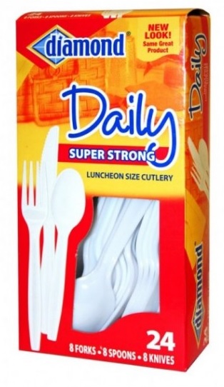 PLASTIC CUTLERY ASST. DIAMOND24/24CT