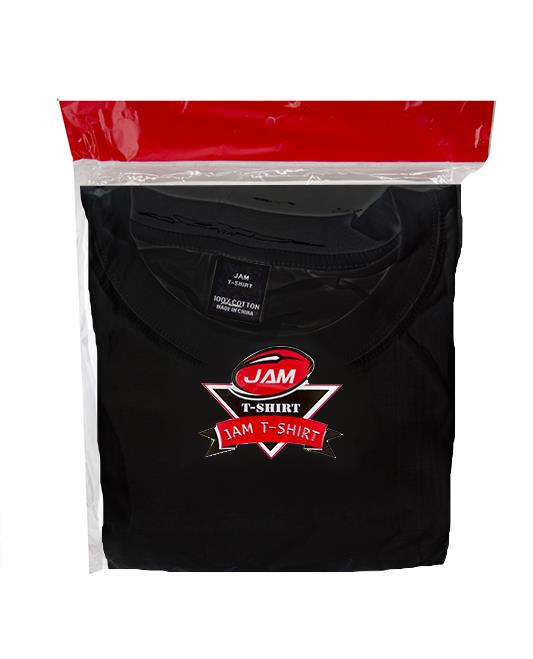T-SHIRT BLACK WRAP 5XL 6CT