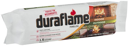 FIRE LOG 6/2.5LB. DURAFLAME(BURNS 1.5 HOURS)