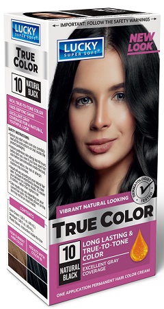LUCKY HAIR COLOR WOMAN'S NATURAL BLACK 12CT