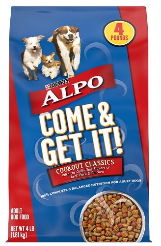 ALPO COME & GET IT DOG FOOD BAGS 4LBNOT AVAILABLE UNTIL 1/2026