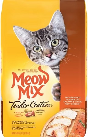 MEOW MIX TENDER CENTERS SALMON & CHICKEN 3LB*$3.00 OFF PER CASE*